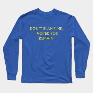 Post-Referendum Blues Long Sleeve T-Shirt